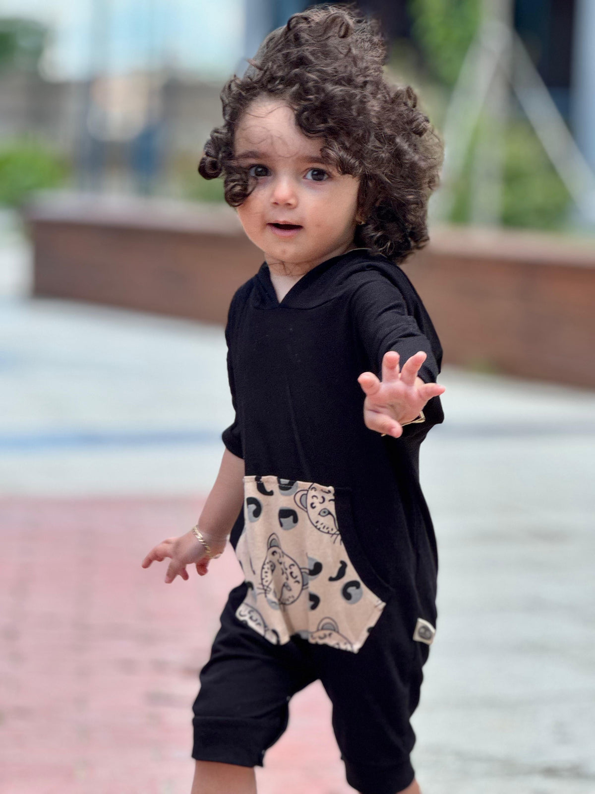 Bebek Unisex Organik Pamuklu Kapüşonlu Tulum | 6 Ay–4 Yaş | RG Brand | RG213 - EKRU