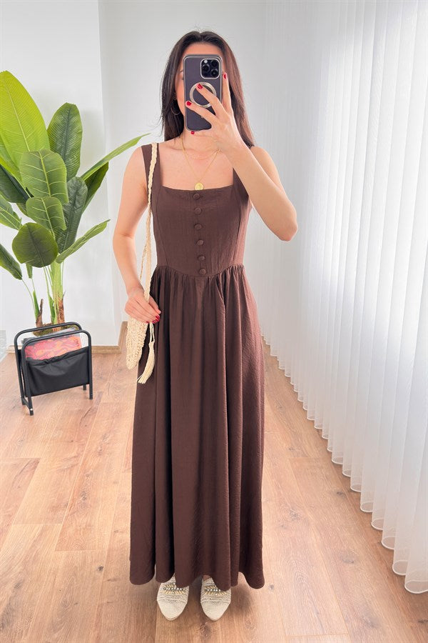 Rochie Lung Gros Tivă Marfă Maro