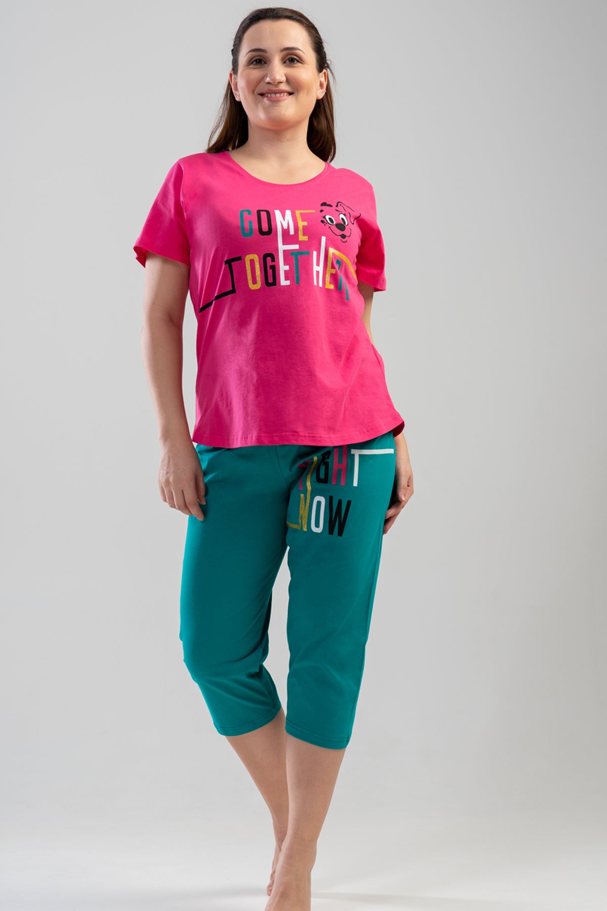 BAYAN P.SUPREM XXL O YAKA KISA KOL ETEGI OVAL KAPRI TK - FUSYA