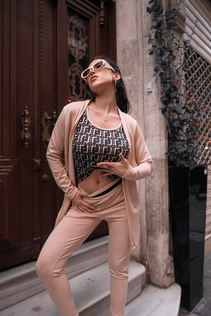Set de trei piese din crap pentru femei cu mâneci lungi, 37563