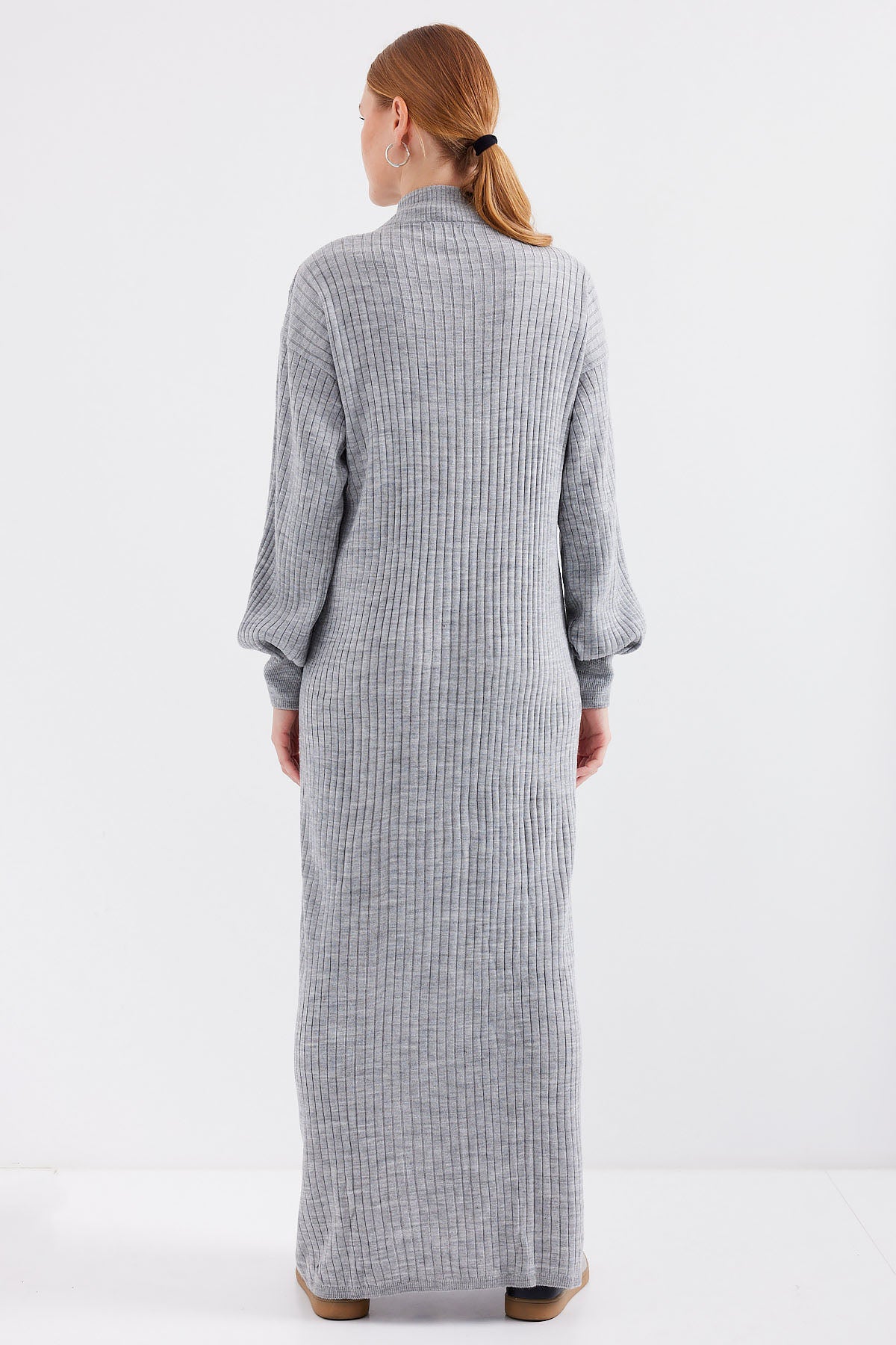 15839 Rochie Tricot Lungimea Corpului - Gri