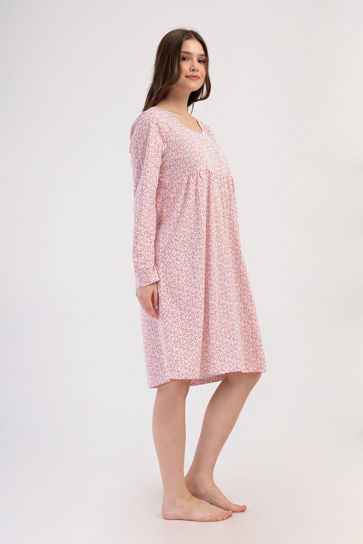 Pijama de damă SUPREM XXL XXL cu mânecă lungă și croială scurtă - SOMON