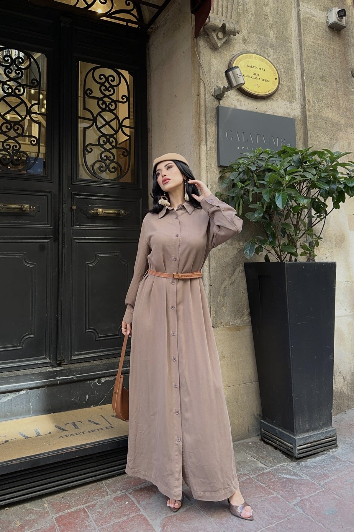 Rochie Denim Clasica Lunga cu Nasturi 3034
