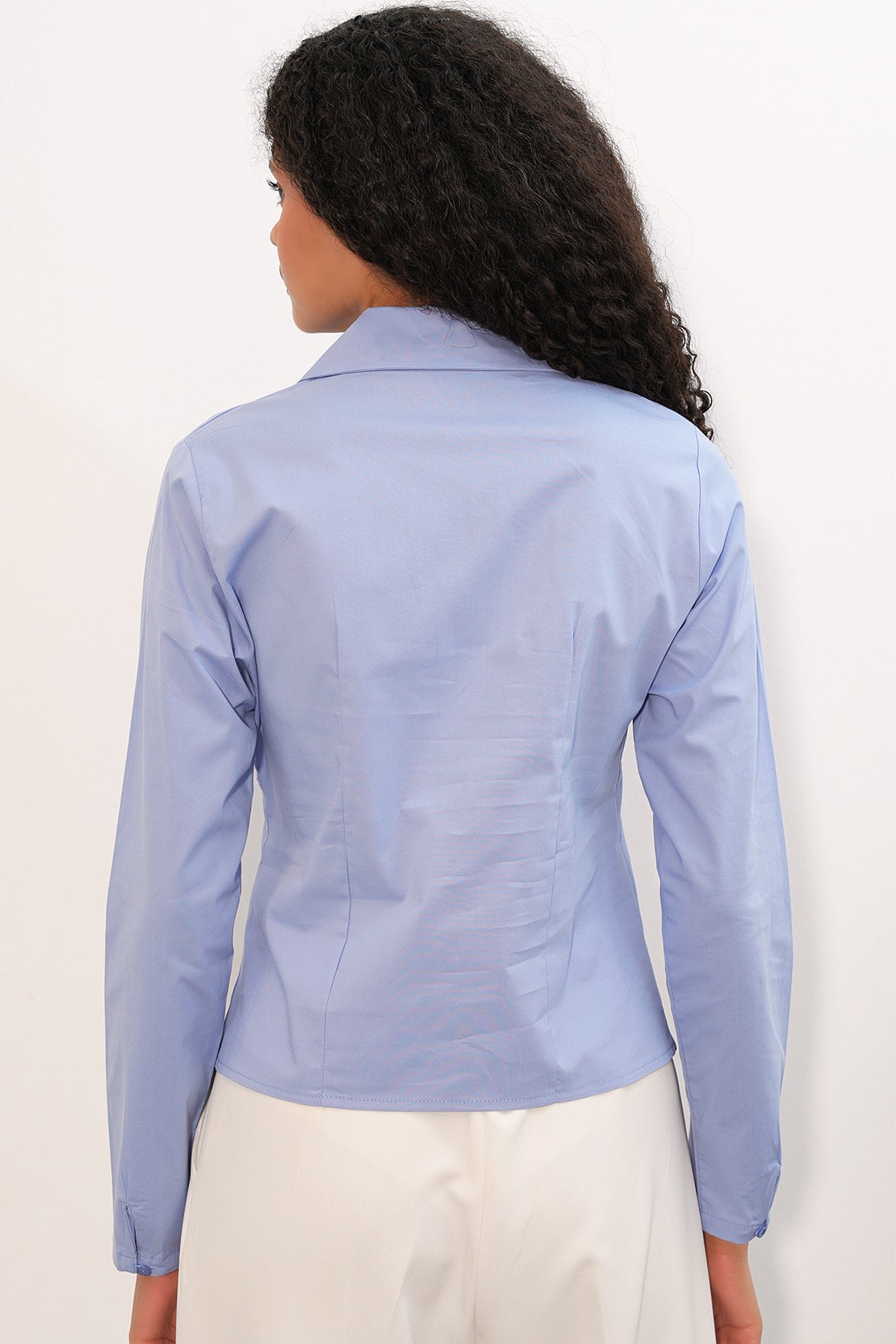 Cămașă Poplin slim fit 20231 - Albastru