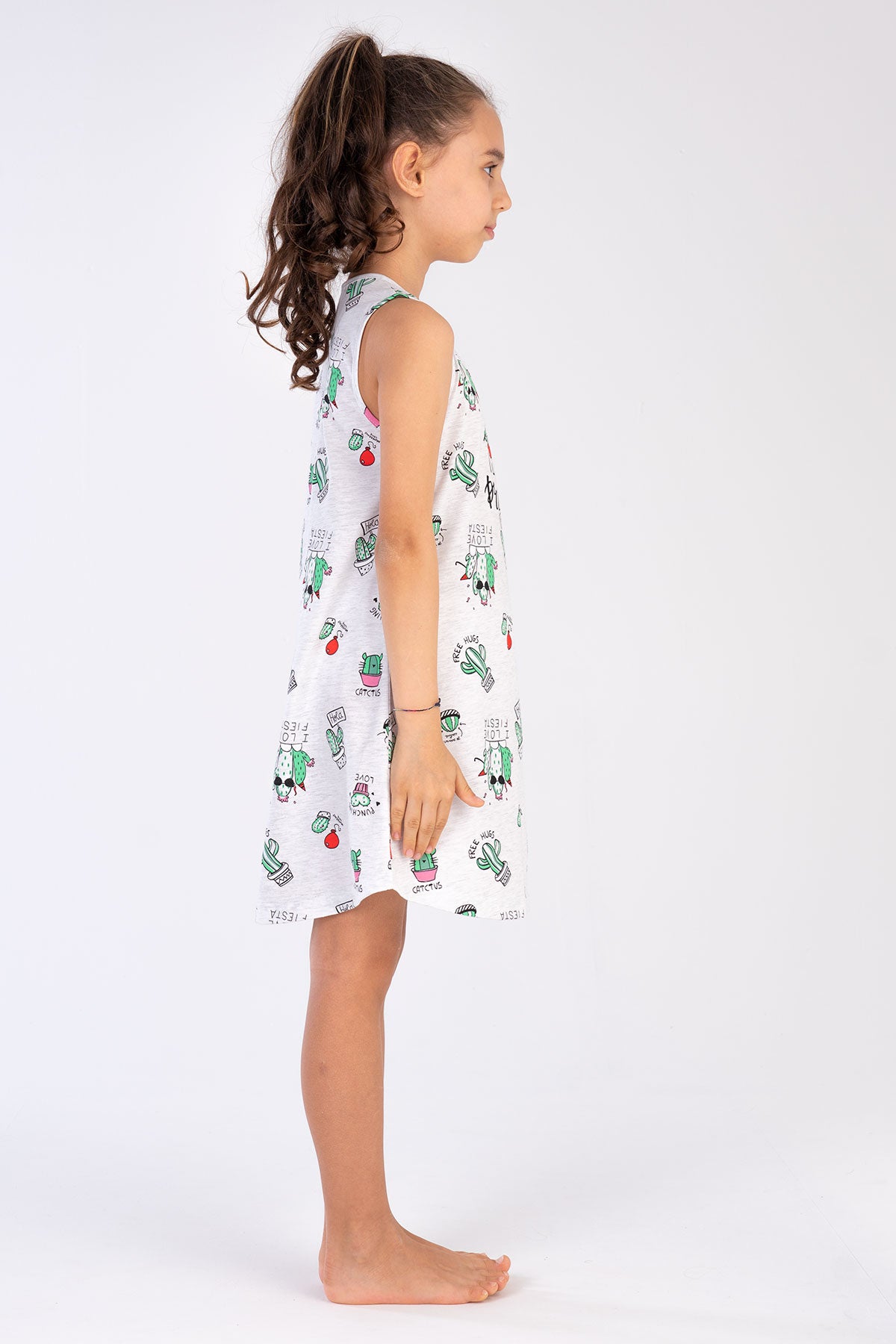 KIZ COCUK P.SUPREM KALIN ASKILI ETEGI OVAL TUNIK(3/4-9/10) - BG1410 KARMELANJ