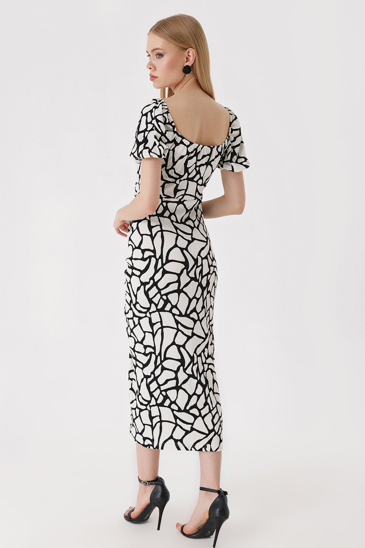 2396 Rochie Tricot Vară Pense - Negru Închis