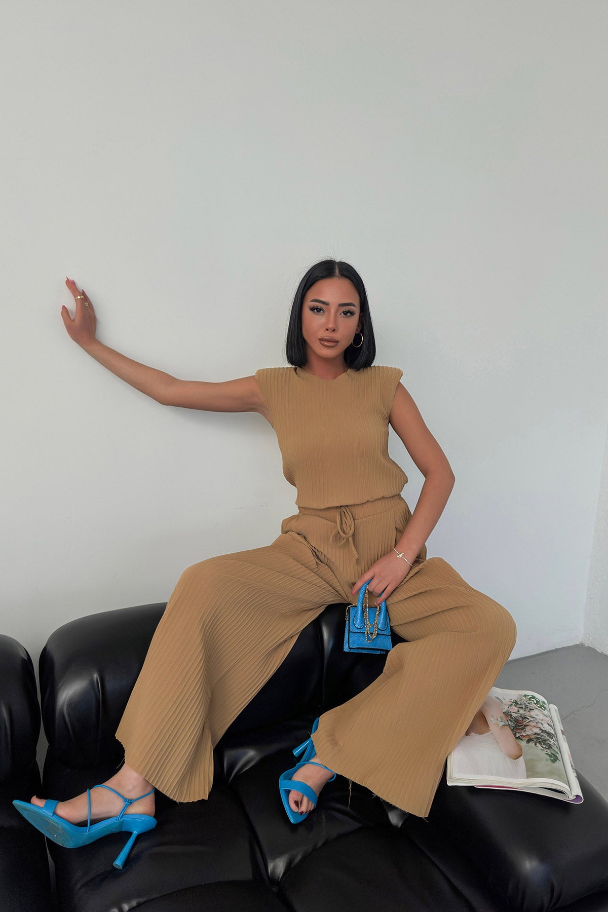 PAMELA PADDED SET - Coffee