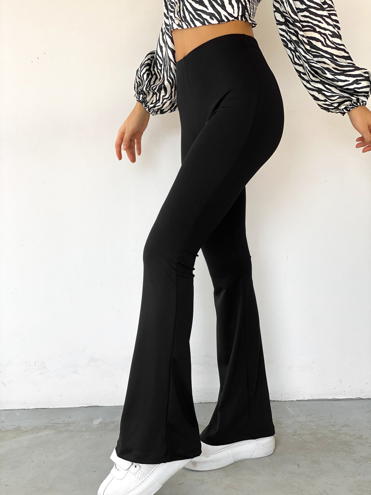 Black Flared Trousers