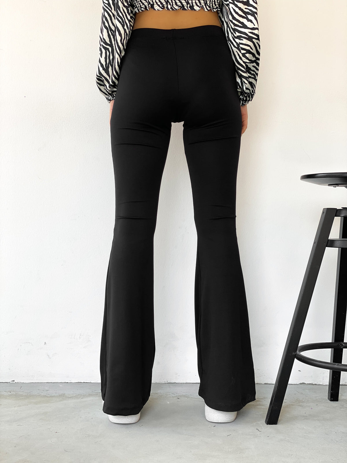 Black Flared Trousers