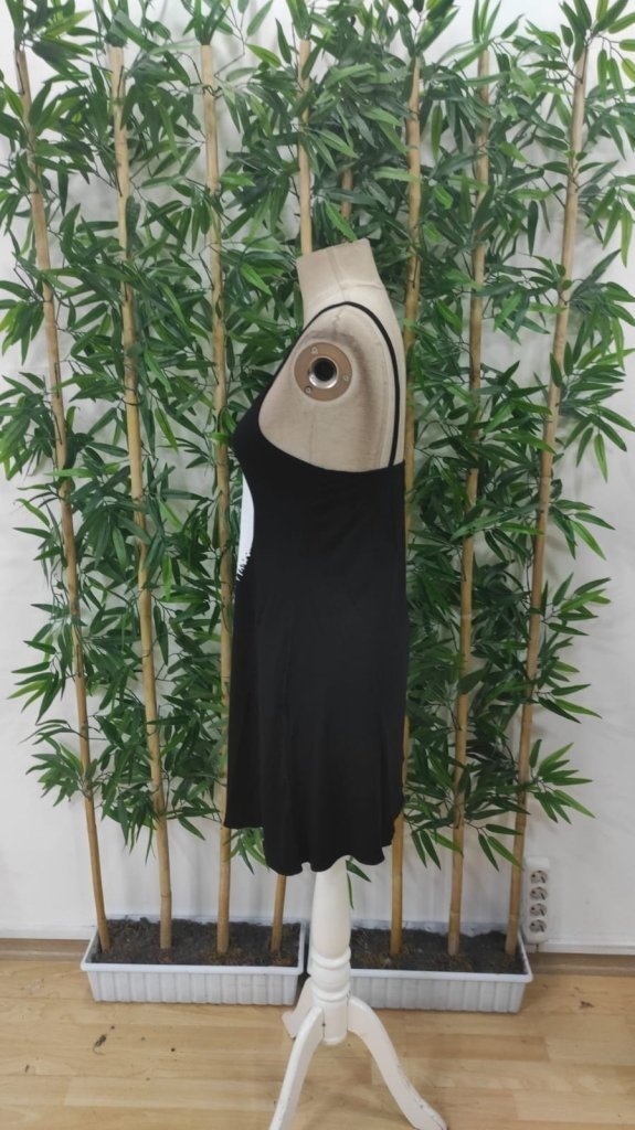 Rochie de damă din viscoză cu bretele și model cu lună, 27639