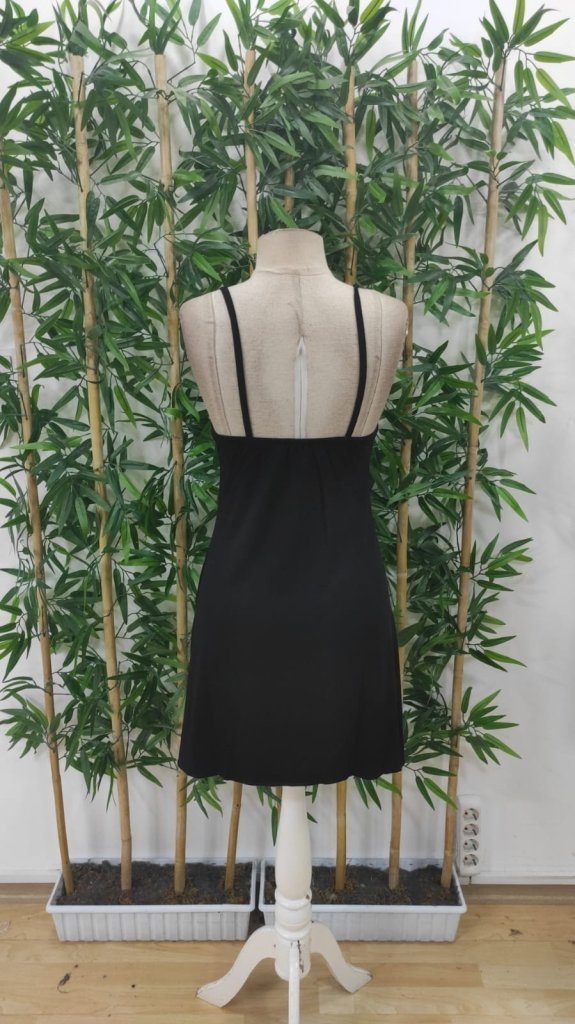 Rochie de damă din viscoză cu bretele și model cu lună, 27639