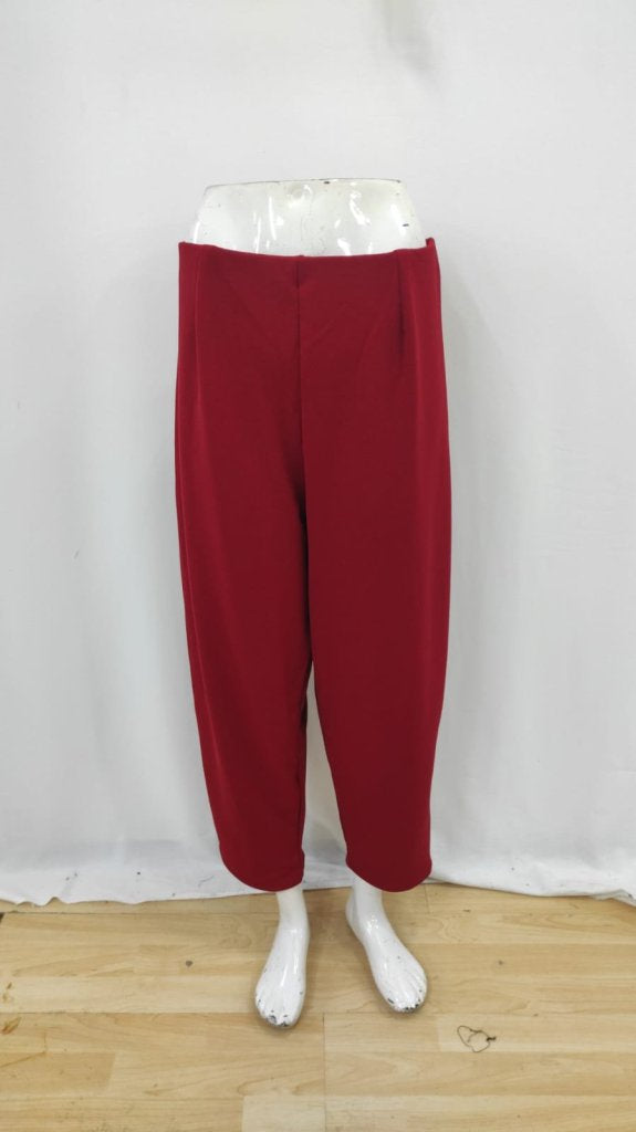 Pantaloni din crep cu talie înaltă pentru femei, 34804