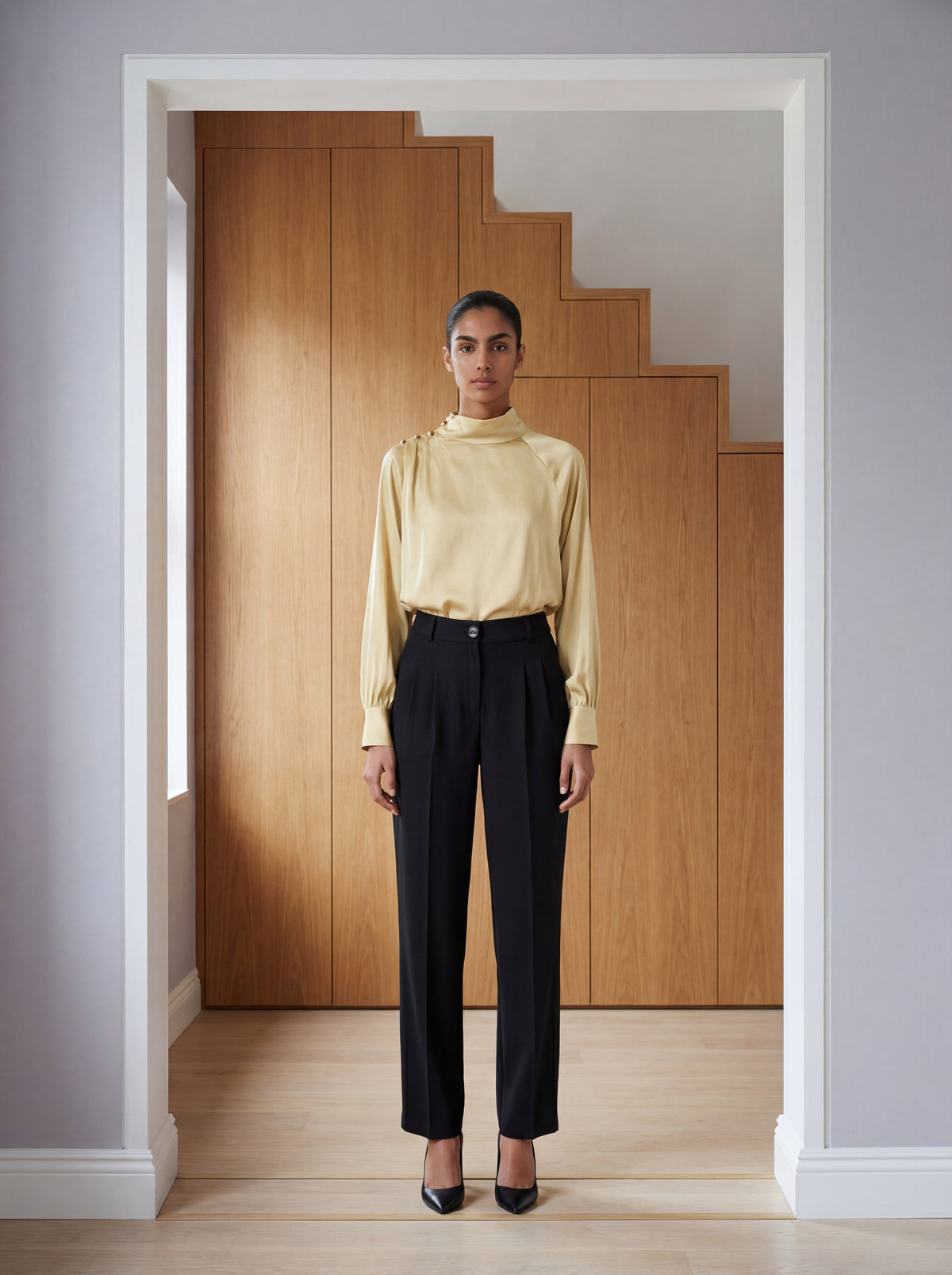 PANTALONI ELASTICI LIVERPOOL - Maro închis