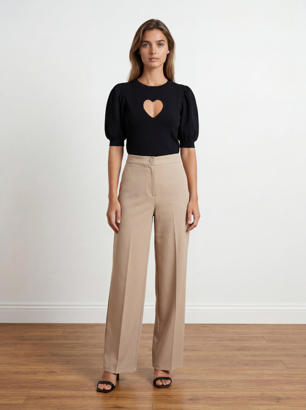 PANTALONI VEGAS RUBBER - Bej