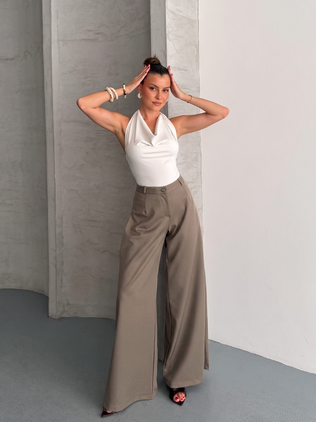 PANTALONI RUMI - Blană de nurcă