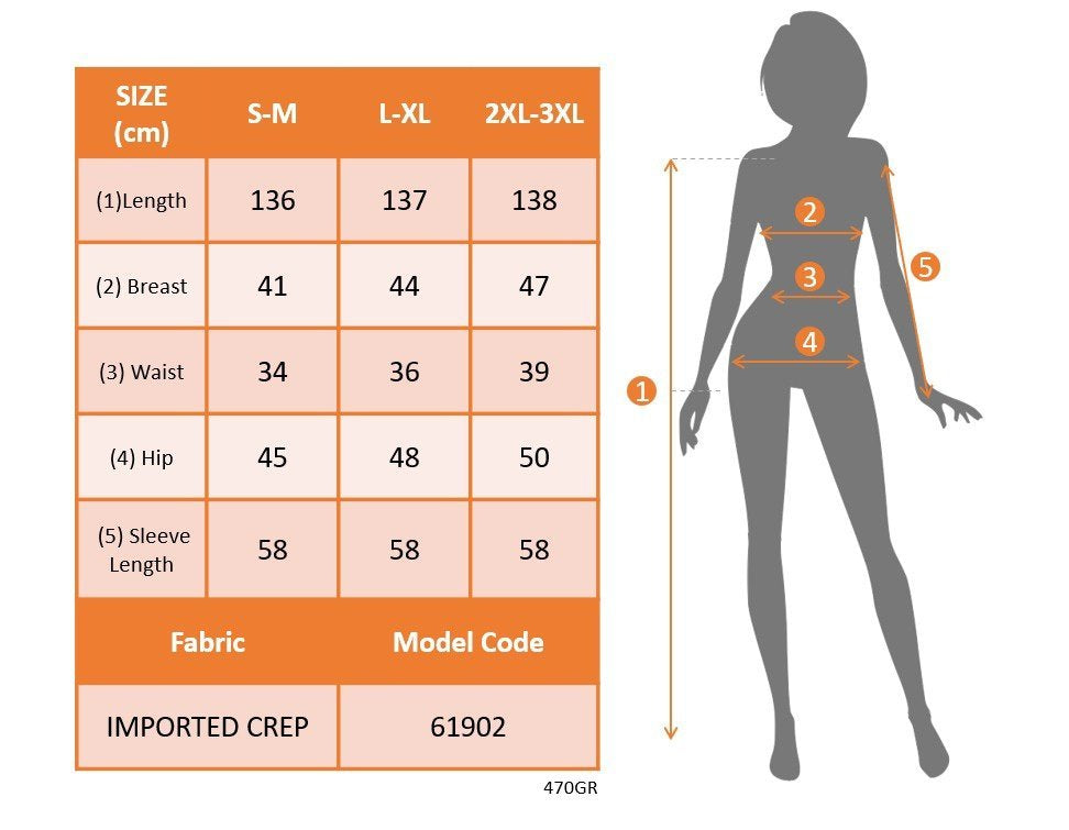 Rochie lungă din crep importat, cu mânecă lungă și decolteu înfășurat, cu împodobire laterală, crăpătură, pentru femei, 30343