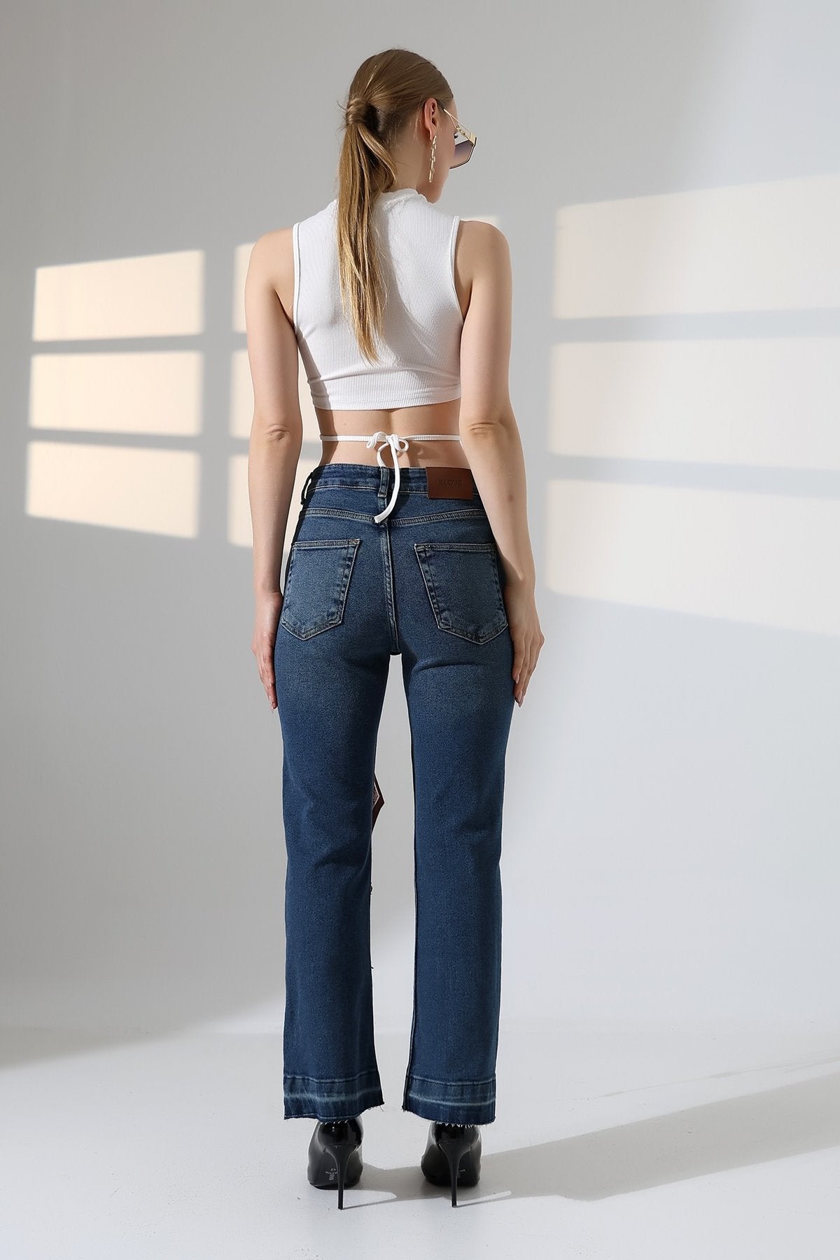 Pantalon Denim Flare 7104