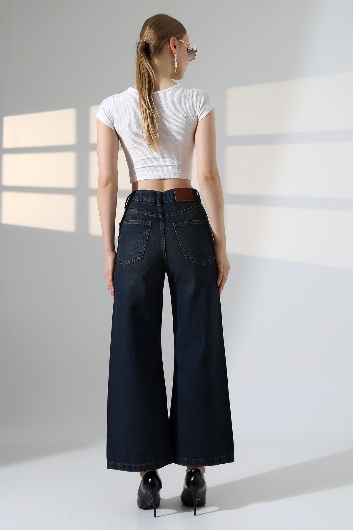 Pantaloni Palazzo Denim 7158