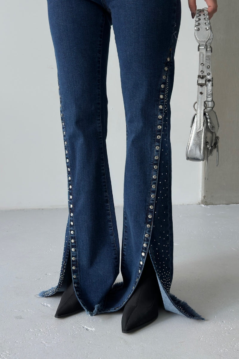 Pantalon Denim cu Taiatura Picior 7102
