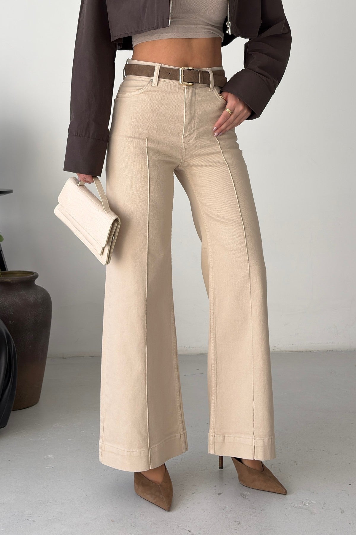 Pantaloni Denim Texturizati 7163