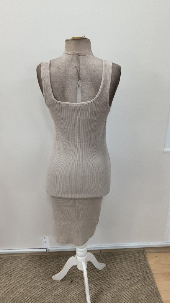 Rochie midi cu corset, cu decolteu pătrat și crăpături laterale, pentru femei, 31303