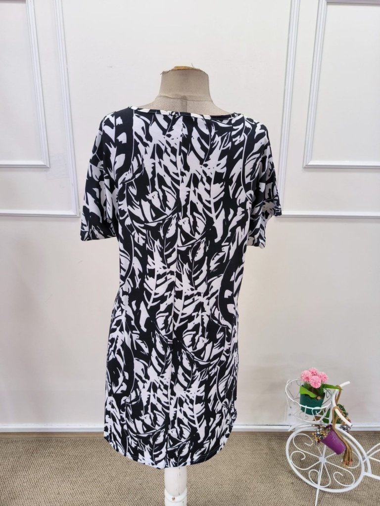 Rochie scurtă Supreme pentru femei, cu mânecă scurtă, decolteu în V, model, model liliac, 32152