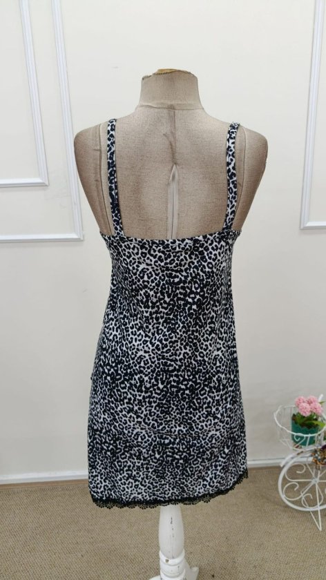 Rochie scurtă pentru femei, cu bretele, decolteu în V și model de dantelă, 32421