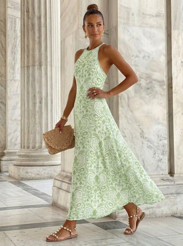 Women's Off-the-Shoulder Strappy Long Supreme Dress, 34074
