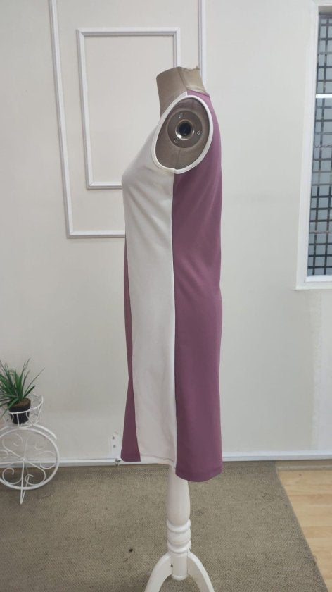 Rochie Scurtă din Crepon Importat pentru Femei, Atârnată, Guler V, Două Culori, 35112