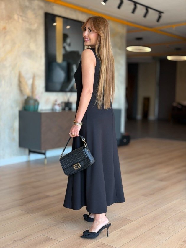 Rochie Viscozë Maxi fără Mâneci, 37102