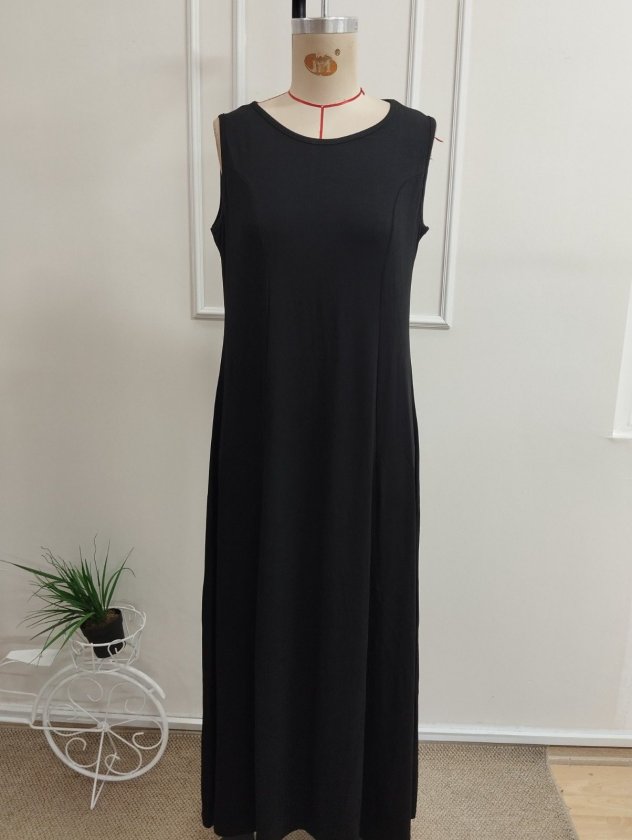 Rochie Viscozë Maxi fără Mâneci, 37102