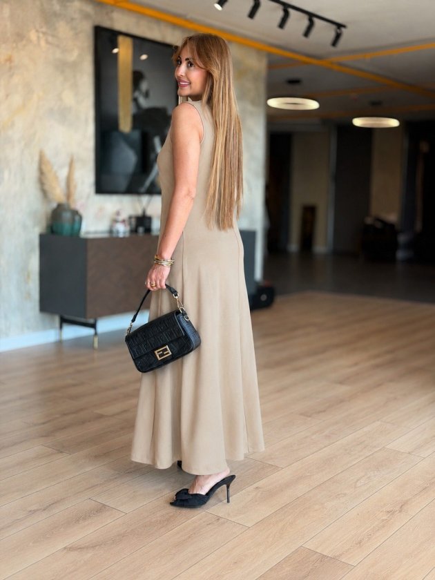 Rochie Viscozë Maxi fără Mâneci, 37103