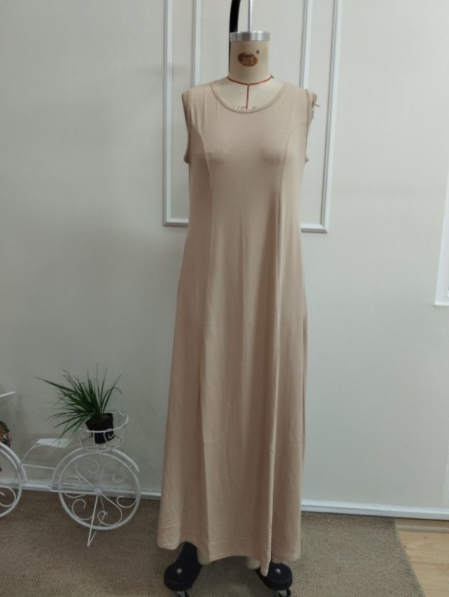 Rochie Viscozë Maxi fără Mâneci, 37103