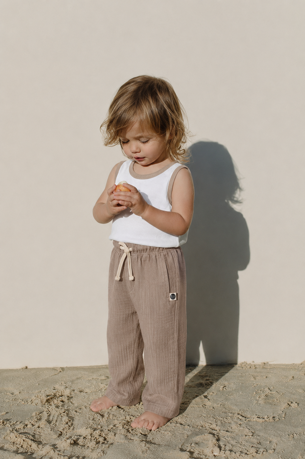 Bebek Atlet | Biyeli | 6 Ay–4 Yaş | %100 Pamuk Yazlık | Beyaz, Mavi & Kahverengi | RG Brand | RG389 - KAHVERENGİ