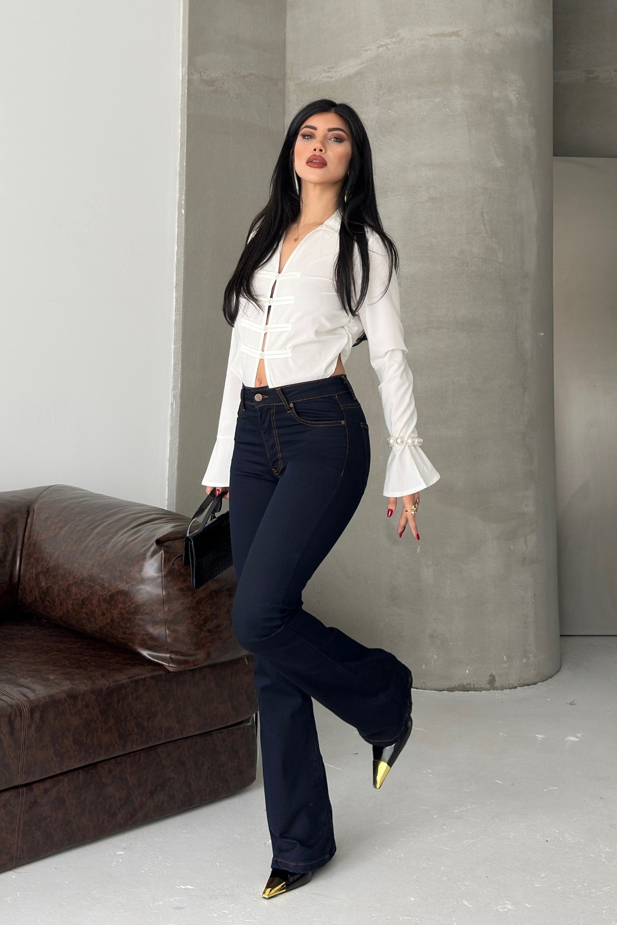 Pantaloni Denim Skinny Spanioli 867