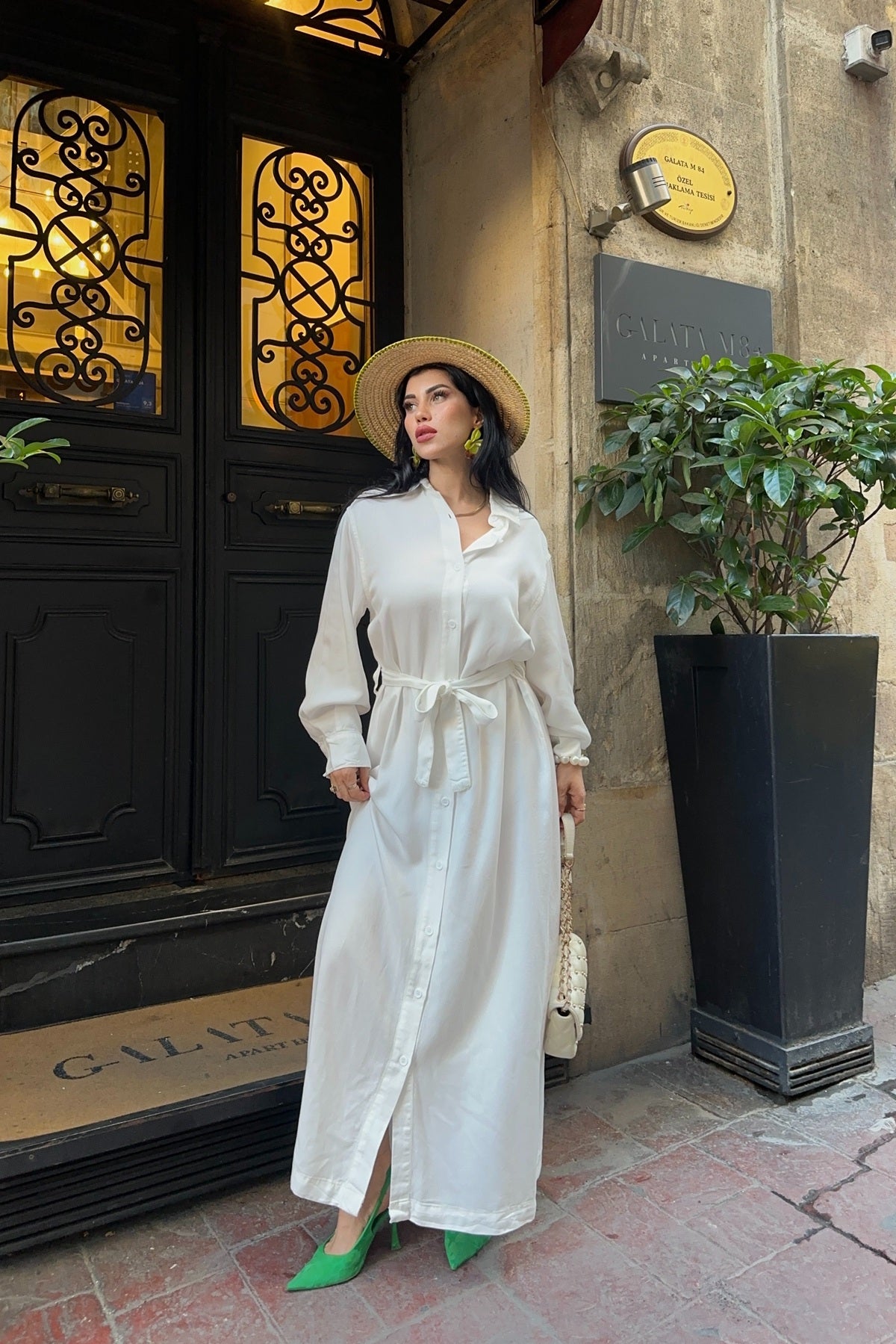 Rochie Denim Clasica Lunga cu Nasturi 3034