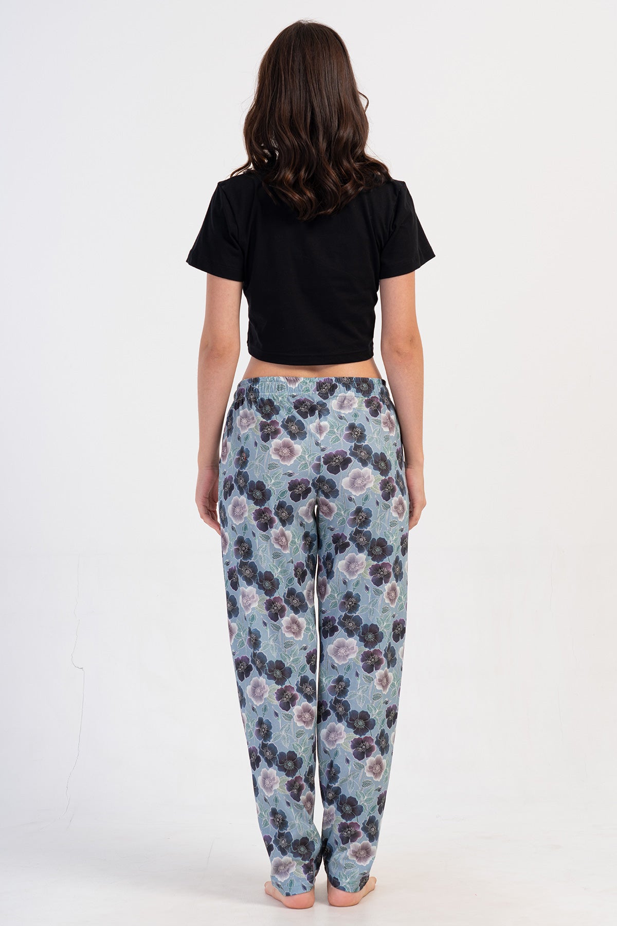 PANTALONI DE PIJAMALE DE DAMĂ P.SUPREM XXL, CU BUZUNARE, SINGURĂ PIESĂ - GRI