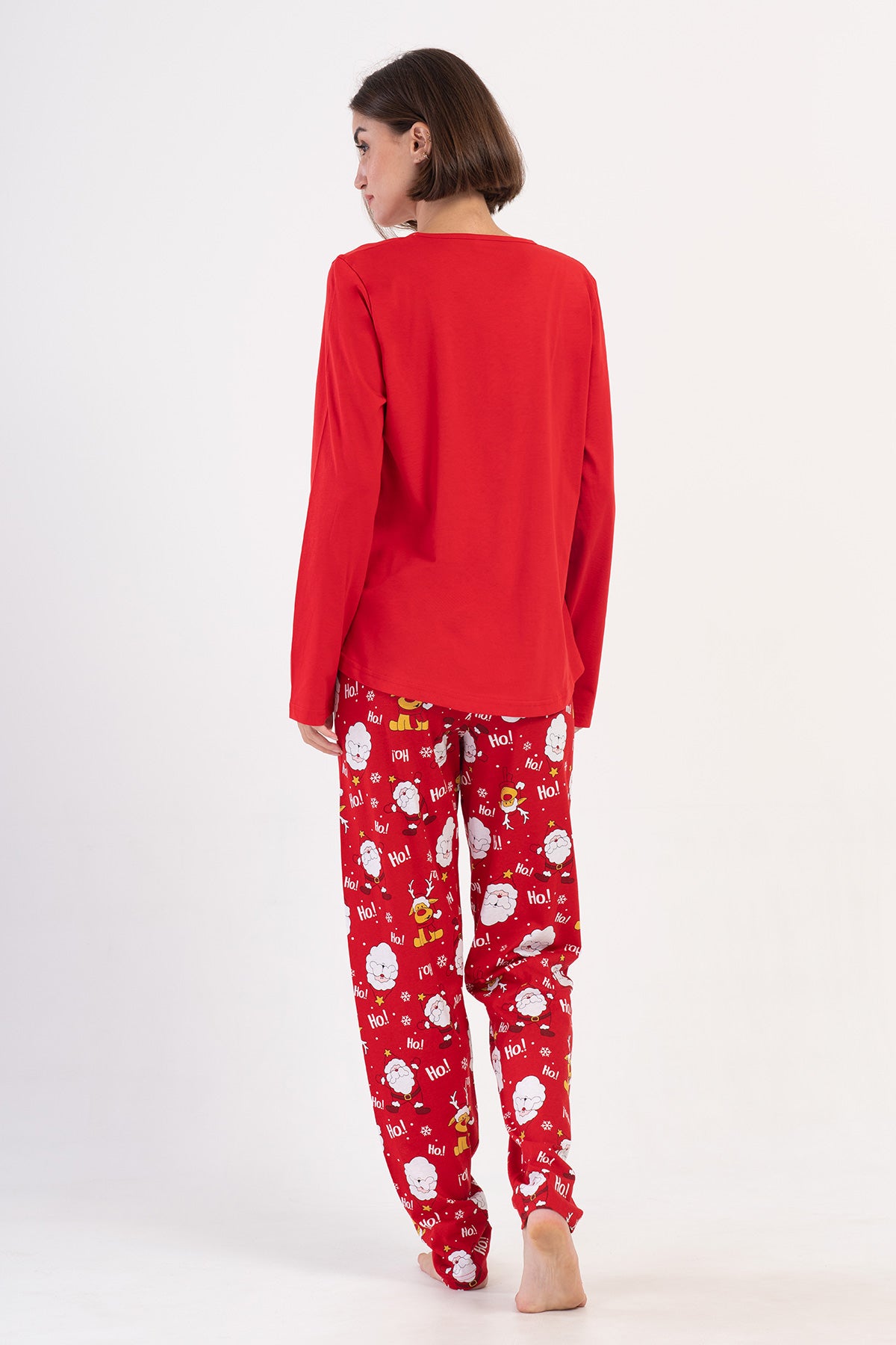 P.FEMEI SUPREM XXL GÂT ROTUND MÂNECĂ LUNGĂ TIV OVAL SET PIJAMA - NARCICEK