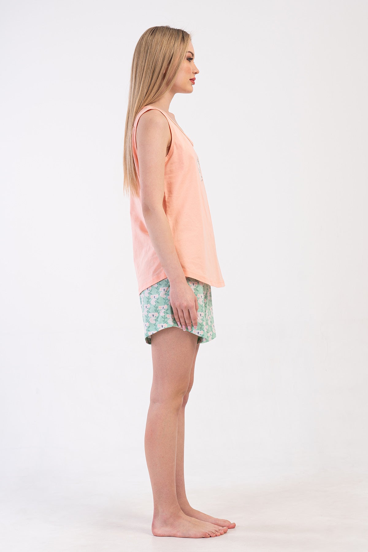 FEMEIE P.SUPREM XXL GÂT ROTUND BRETELE LATE SET FUSTĂ OVALĂ PANTALONI SCURȚI - BABY PINK