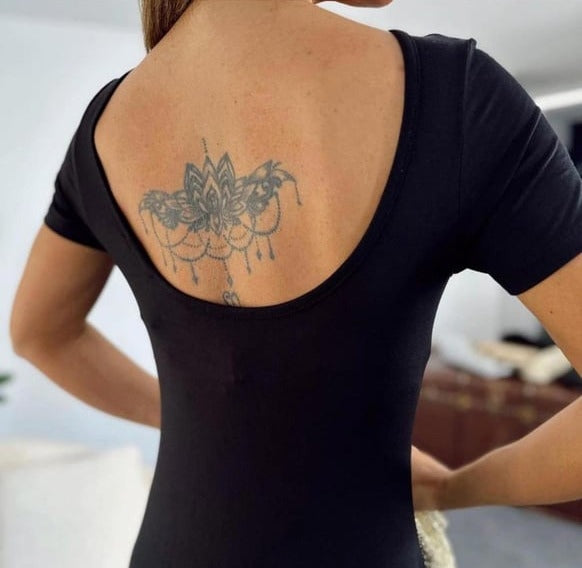 Rochie de damă din viscoză, cu mânecă scurtă, spate decoltată, cu crăpături, 31218