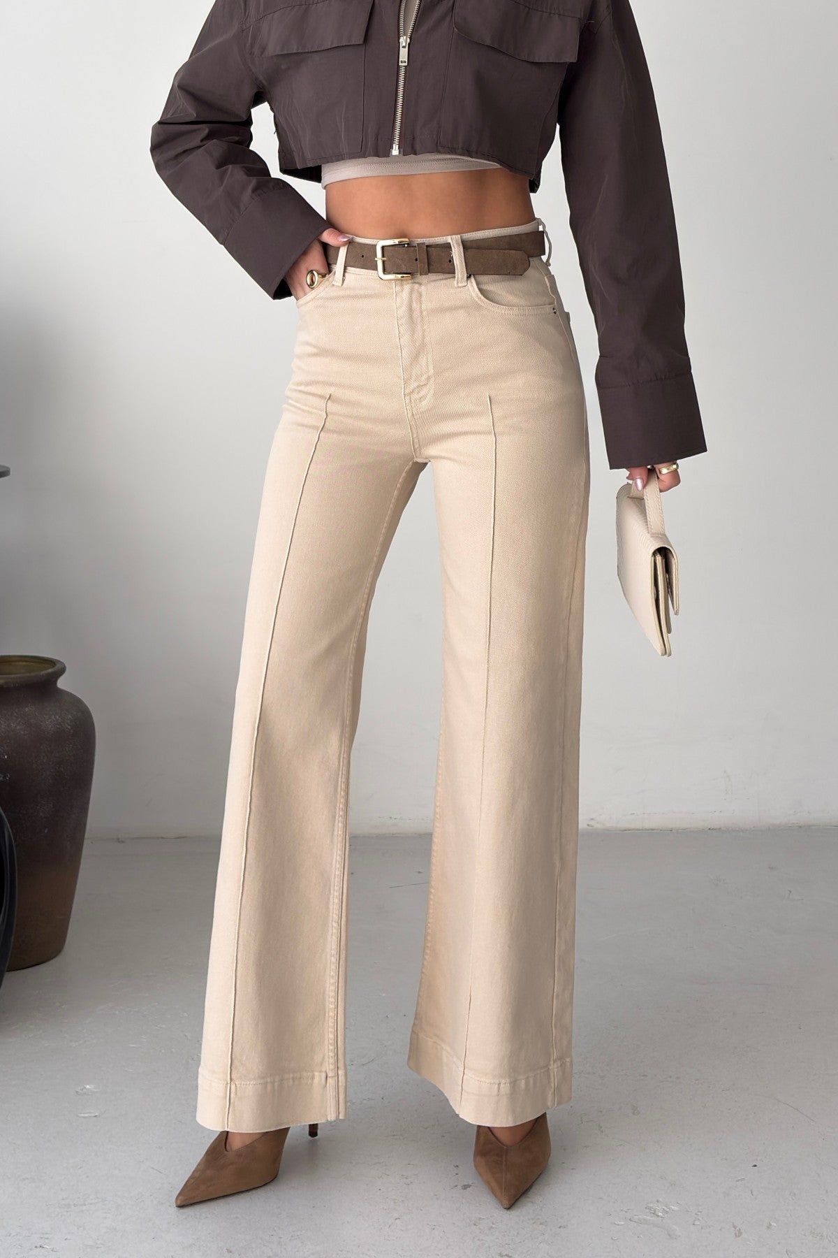 Pantaloni Denim Texturizati 7163