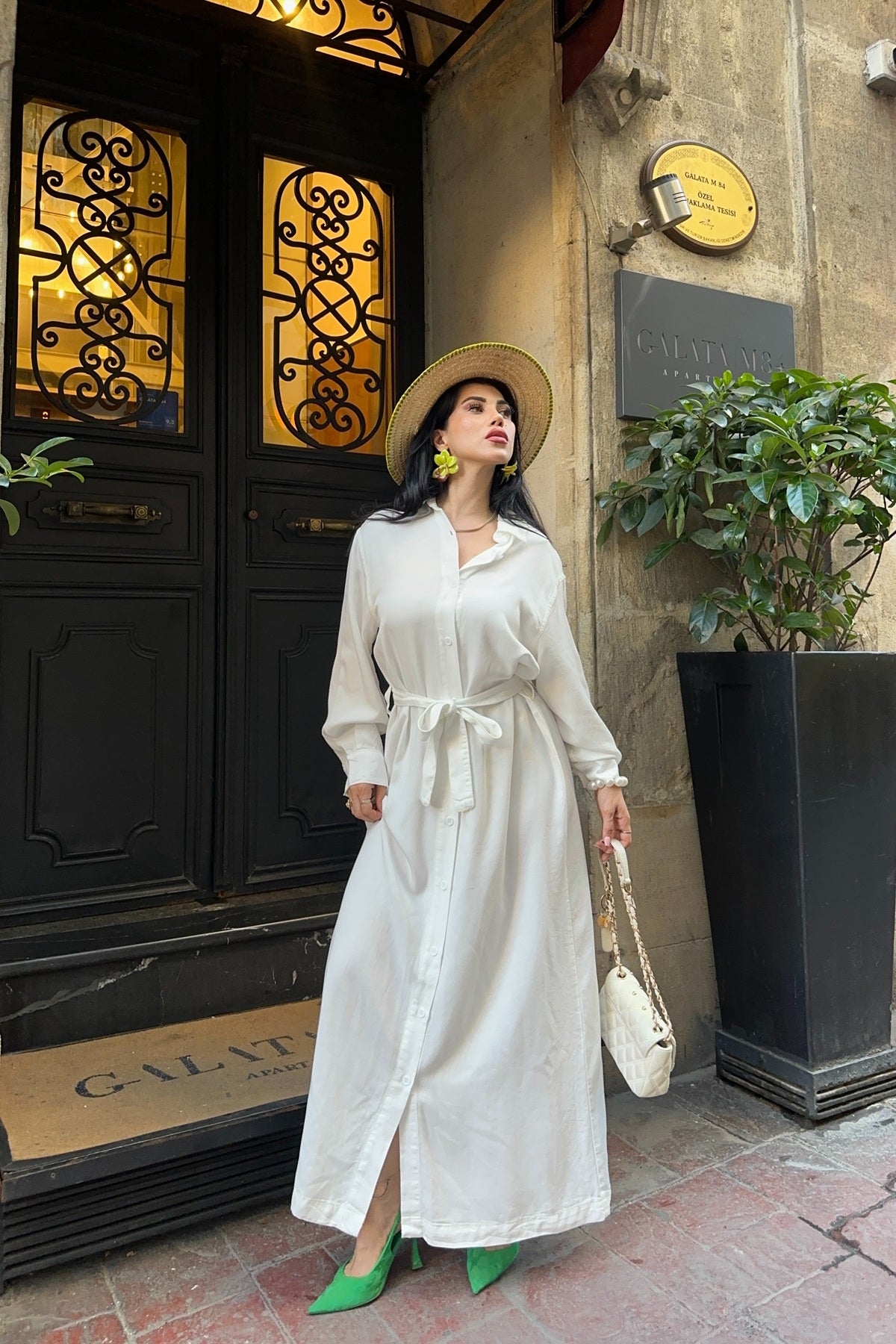 Rochie Denim Clasica Lunga cu Nasturi 3034
