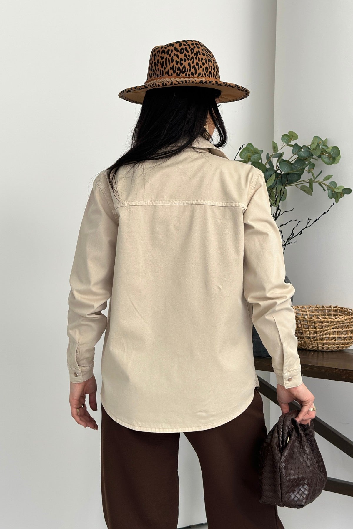 Cămașă Denim cu Capse 6013