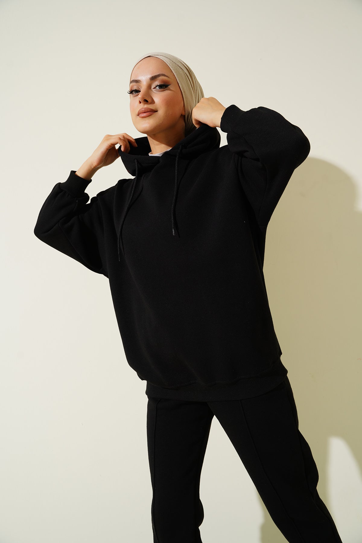 55434 Costum Trening Oversize - Negru