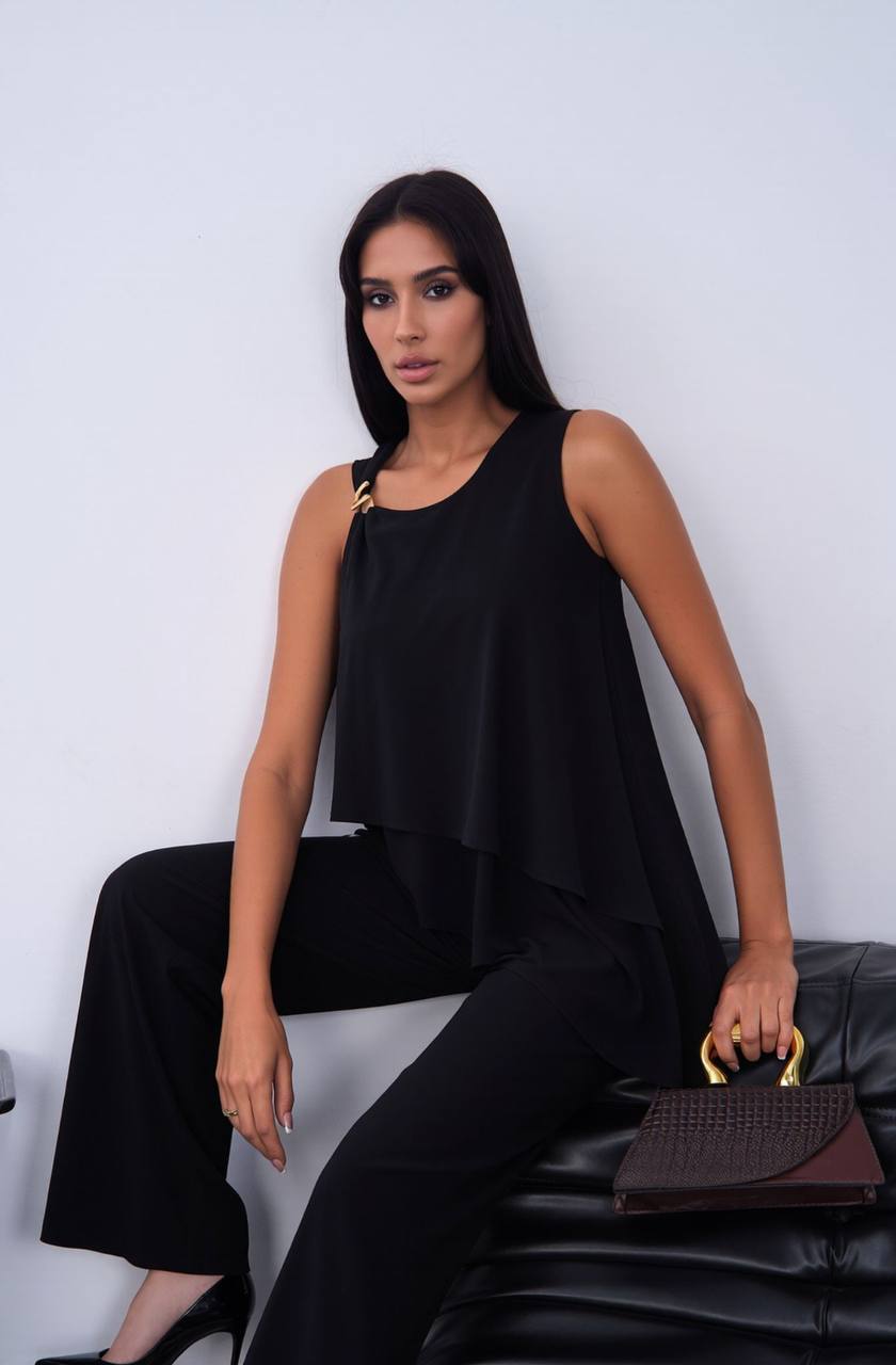 Set modal detaliu strat negru