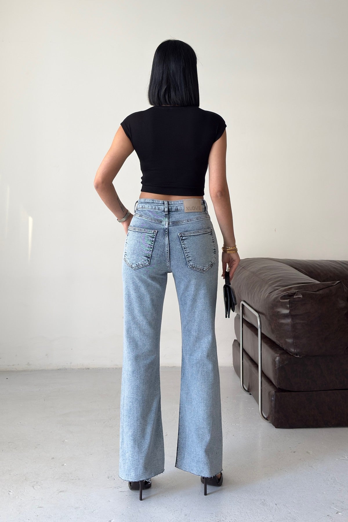 İspanyol Mom Fit Kot Pantolon 1706
