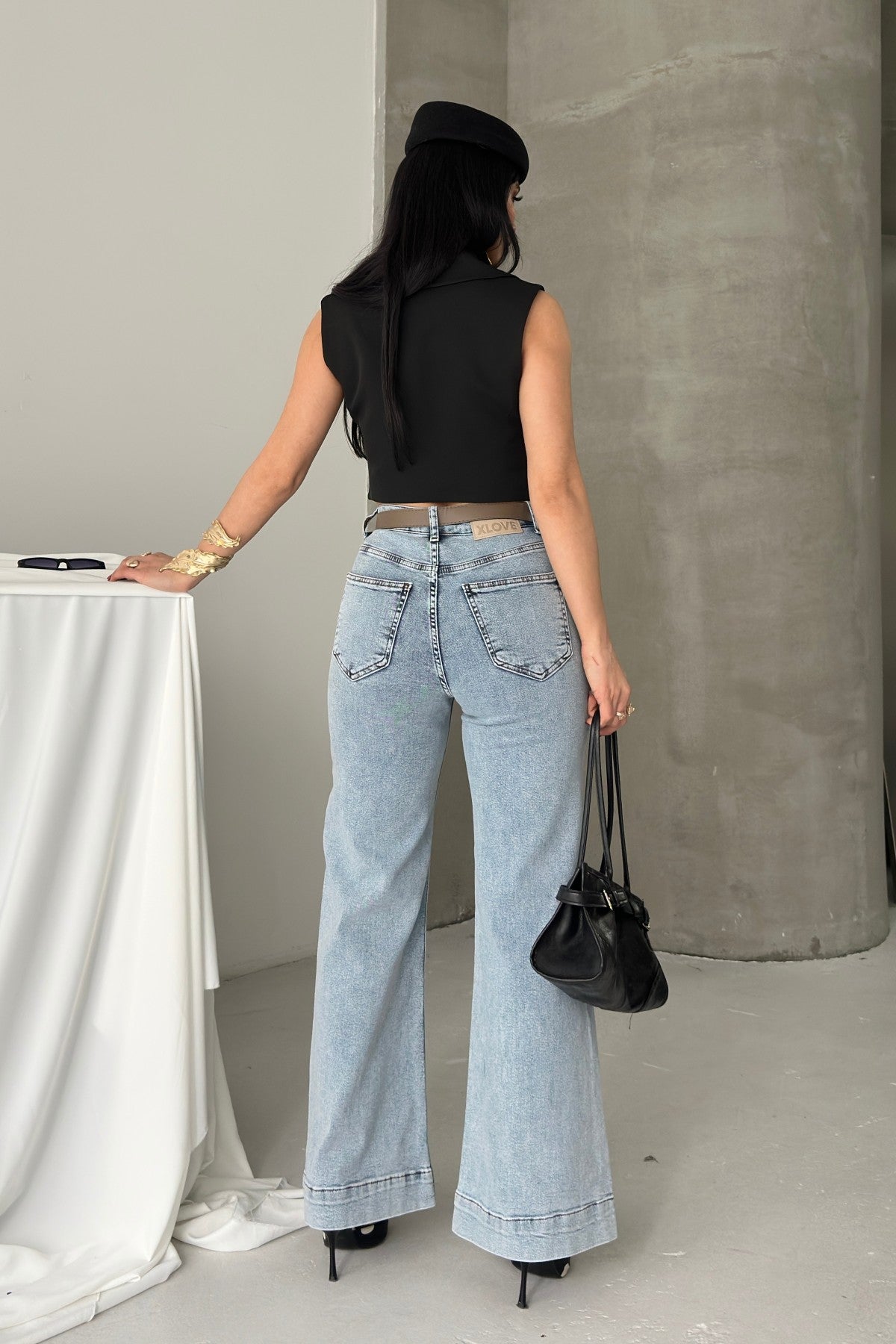 Pantaloni Denim Texturizati 7163