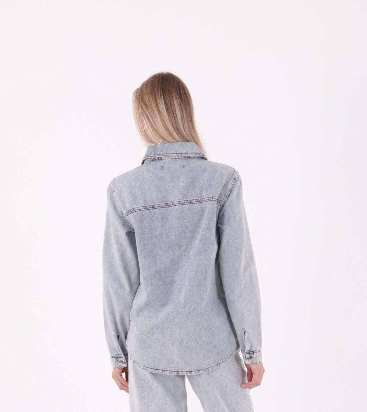 Cămașă Denim cu Capse 6013