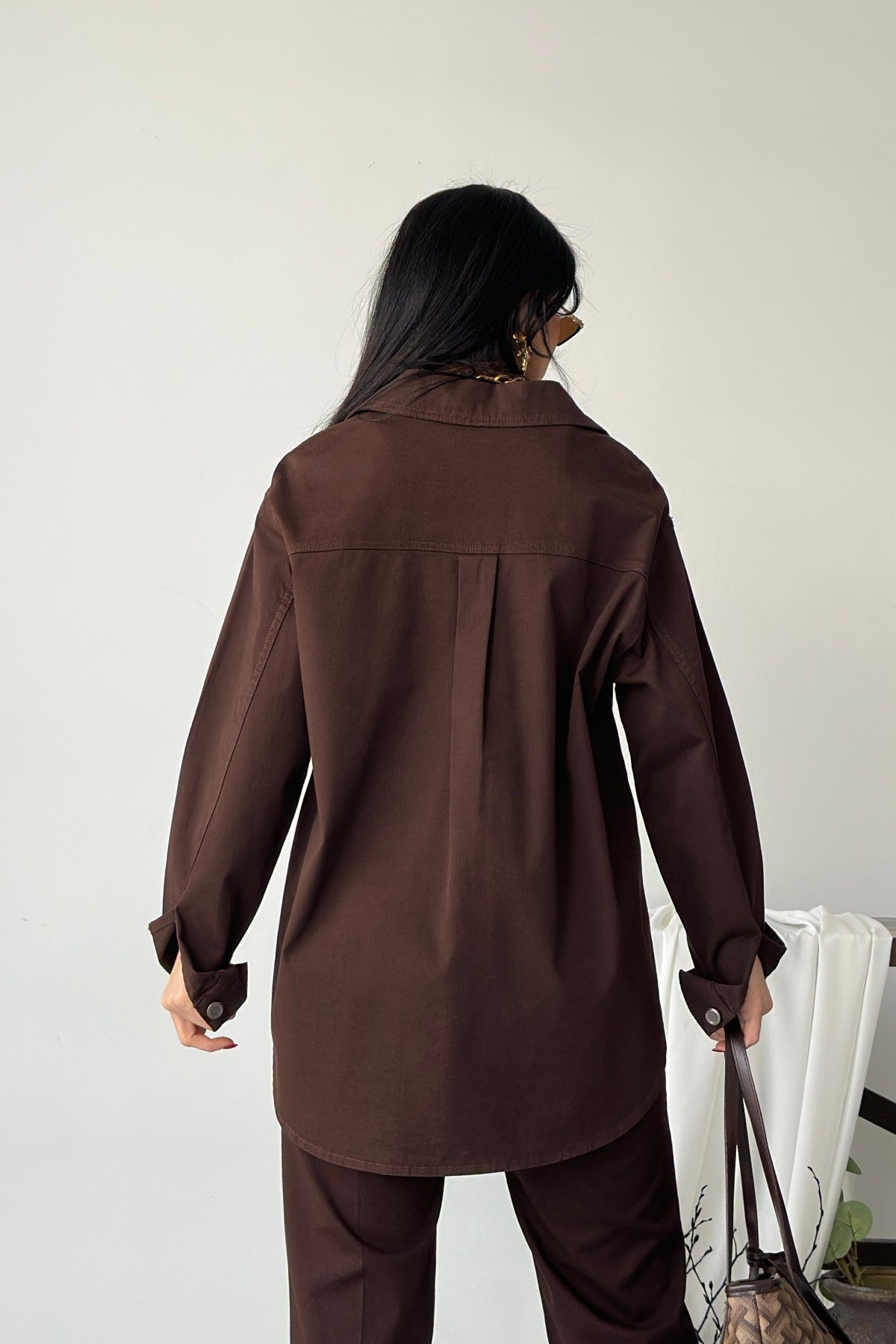 Cămașă Denim Oversized cu Butoane 6080