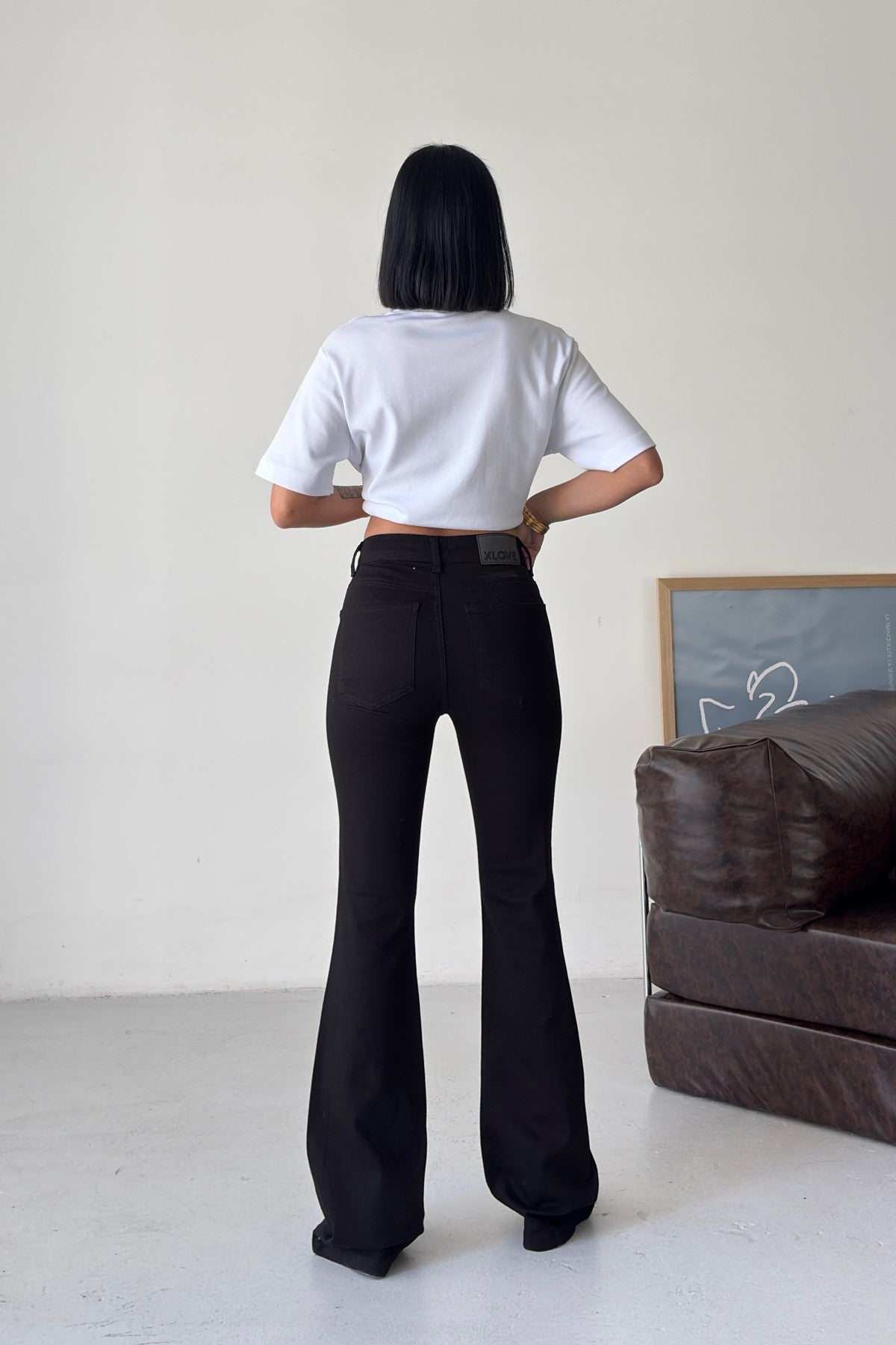 Pantaloni Denim Spanioli cu Strasuri 7217